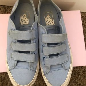BLUE VELCRO VANS